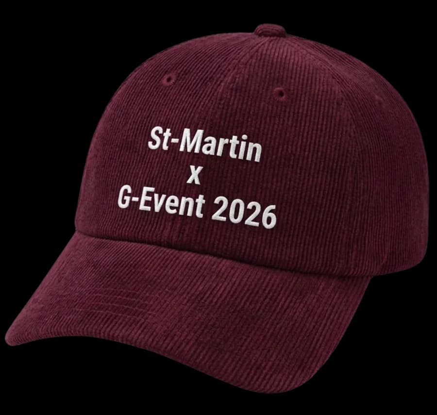 Casquette événement brodée personnalisée, broderie