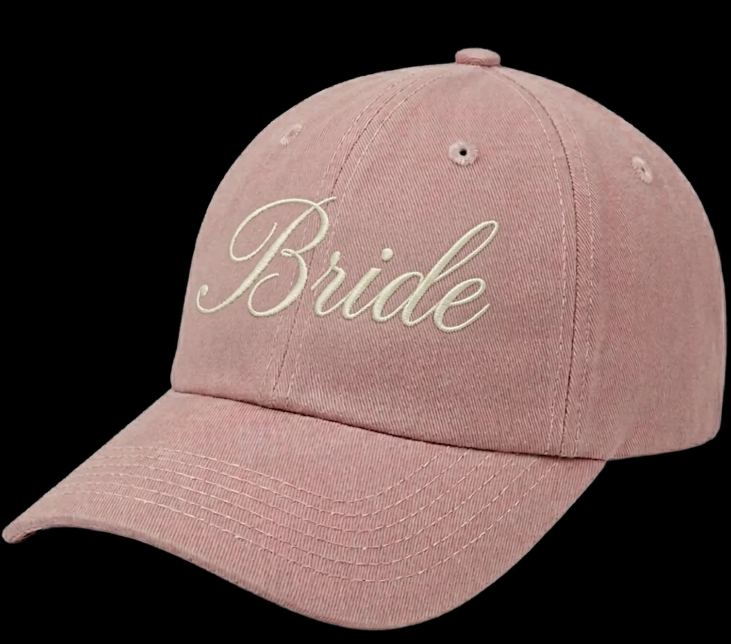 Casquette dad cap brodée Bride pour la future mariée