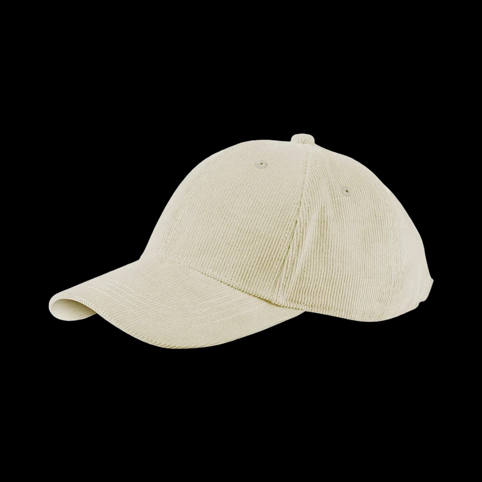 Casquette velours Alfred beige, broderie personnalisée