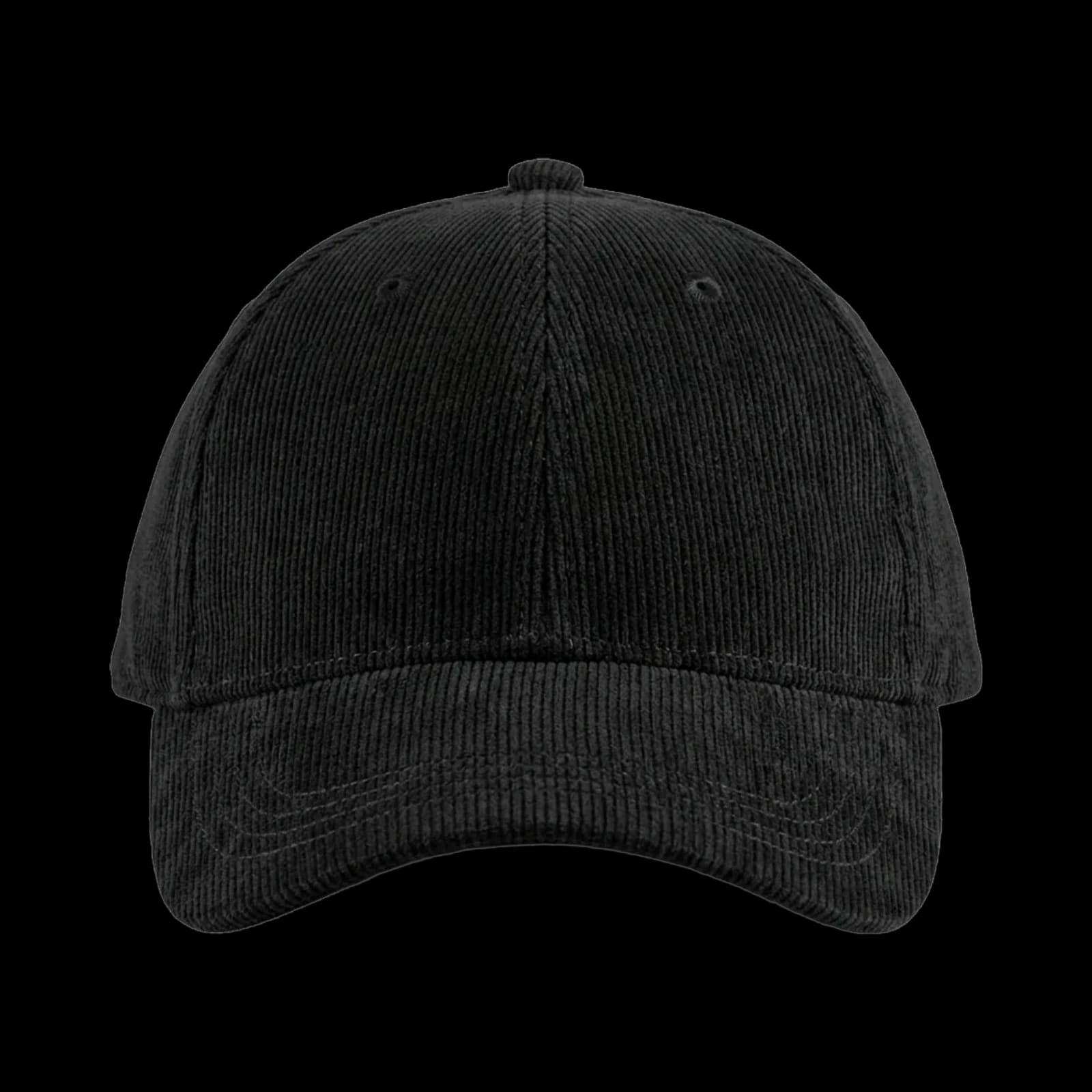 Casquette 6-panel souple brodée personnalisée Alfred, coloris Noire
