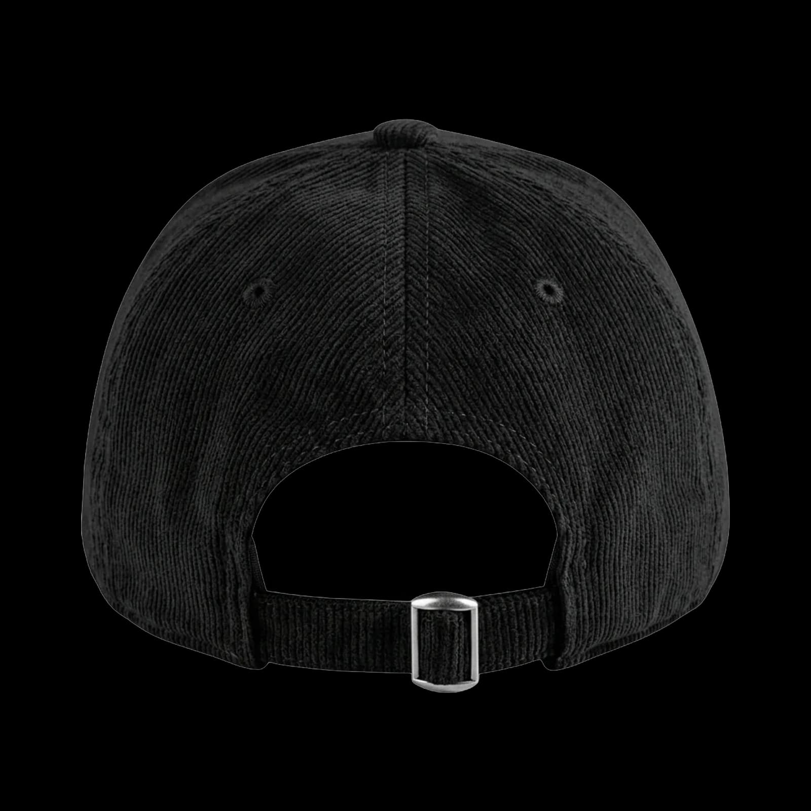 Casquette Alfred brodée personnalisée noire, 6-panel souple, Velours premium