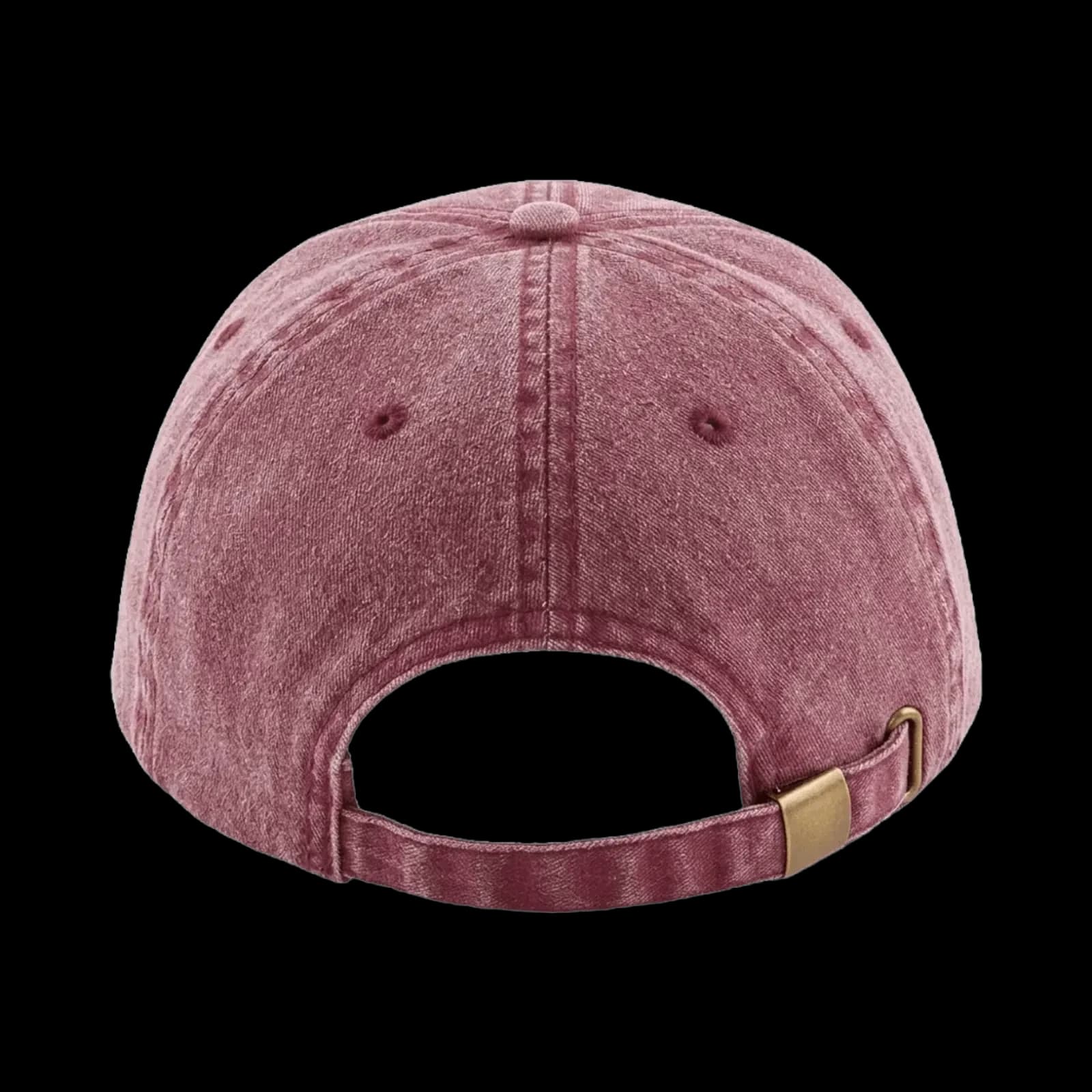 Casquette Alma brodée personnalisée bordeaux, Dad cap souple, Coton brossé délavé