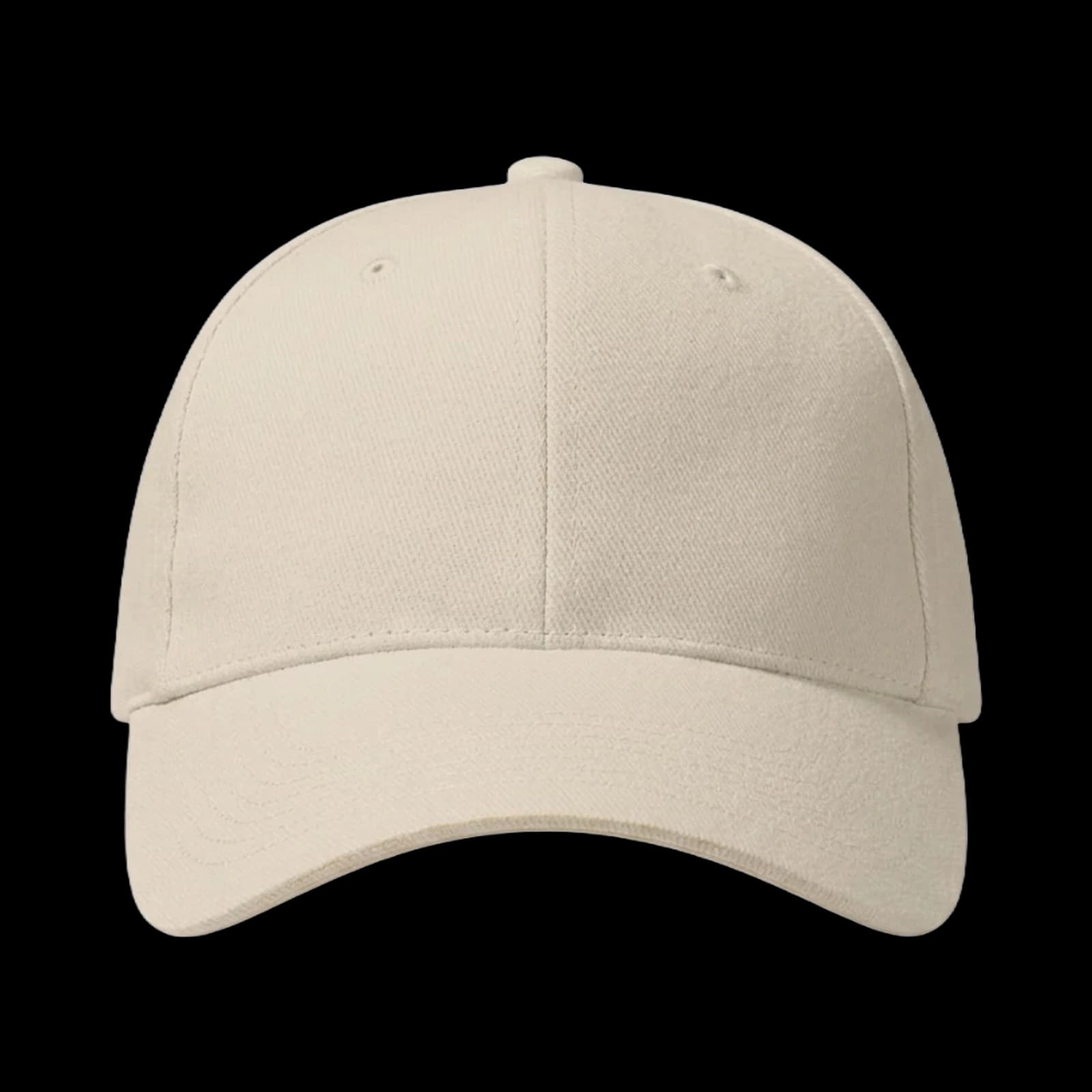 Casquette Baseball 6-panel brodée personnalisée Axel, coloris Écru