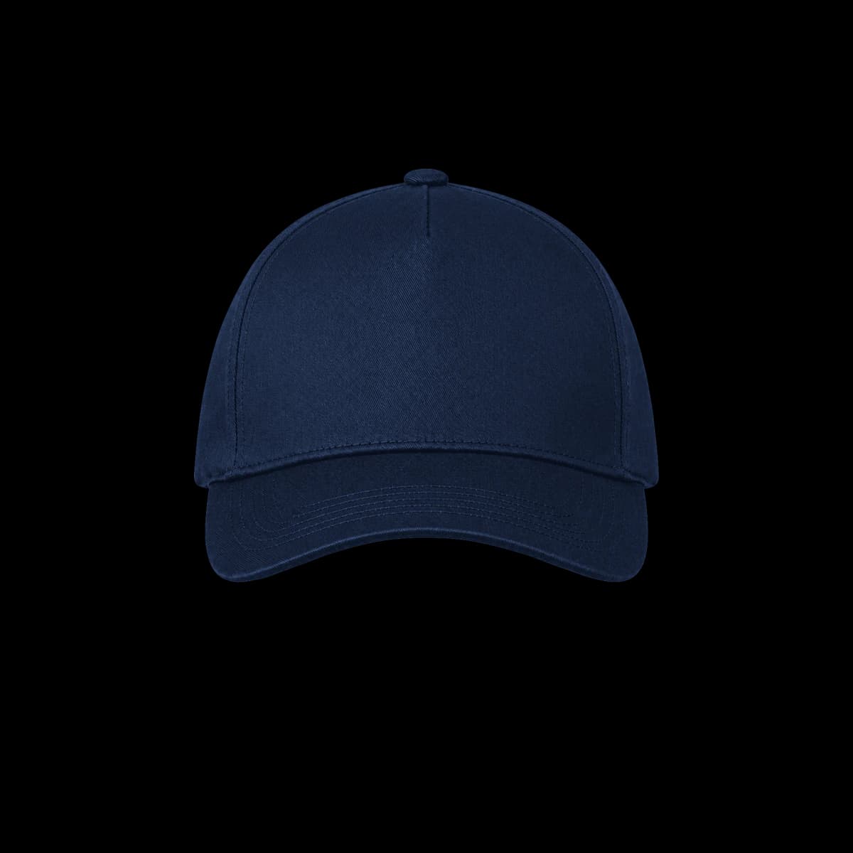 Casquette 5-panel structuré brodée personnalisée Eliott, coloris Marine