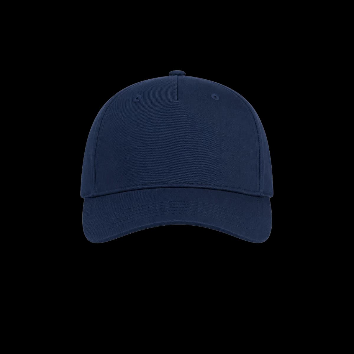Casquette 5-panel structuré brodée personnalisée Eliott, coloris Marine