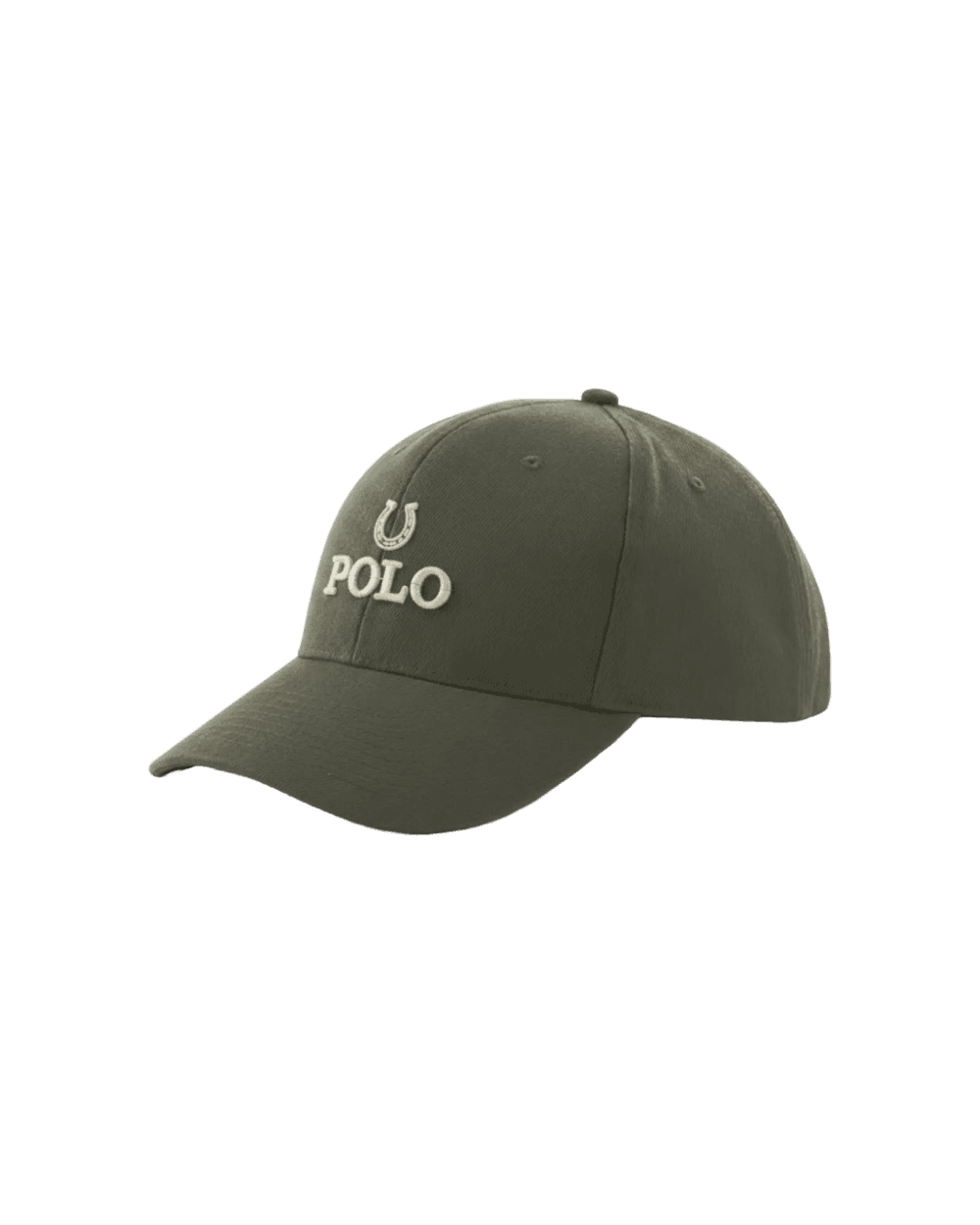 Inspiration casquette personnalisée brodée Polo horseshoe sur baseball verte