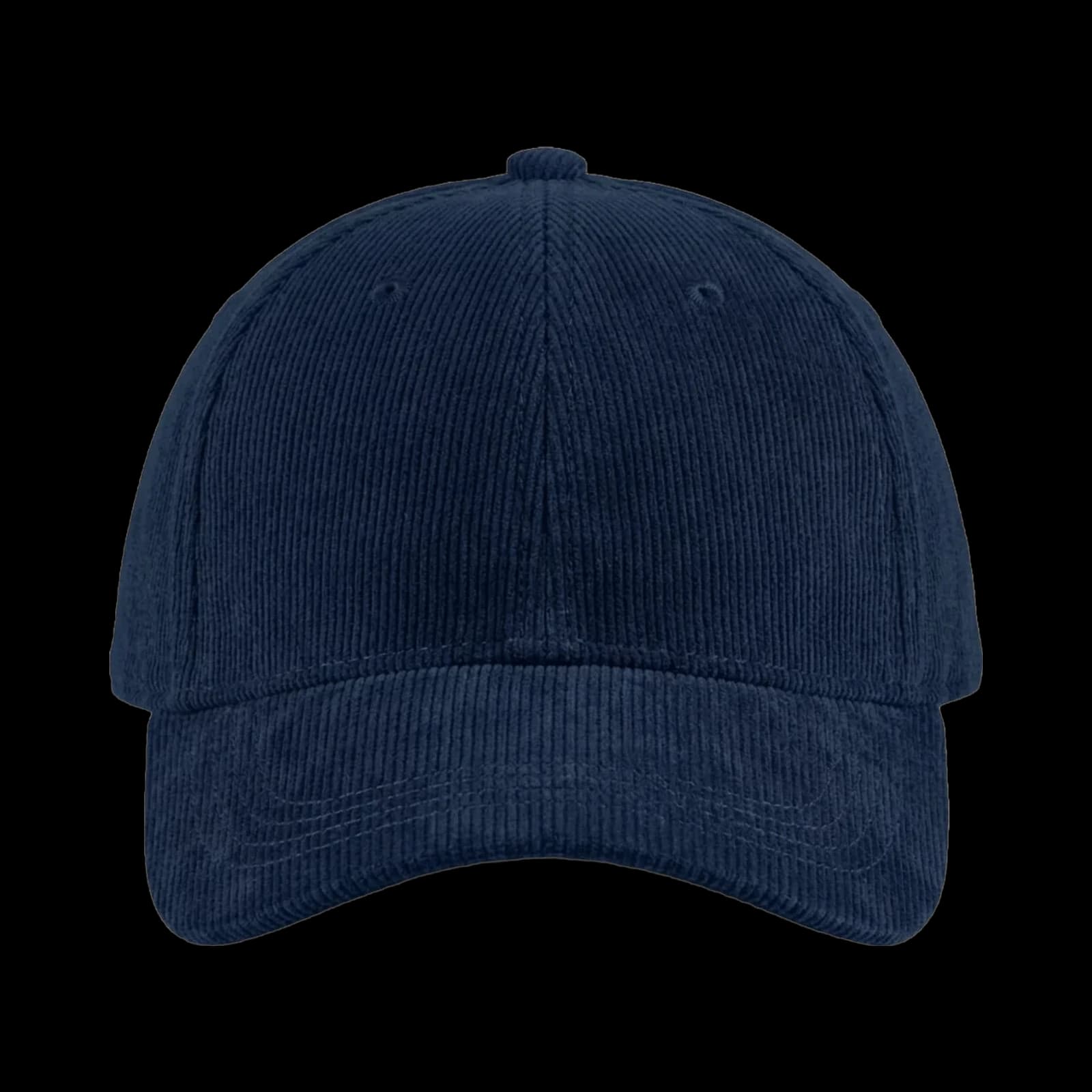 Casquette 6-panel souple brodée personnalisée Alfred, coloris bleue, Velours premium