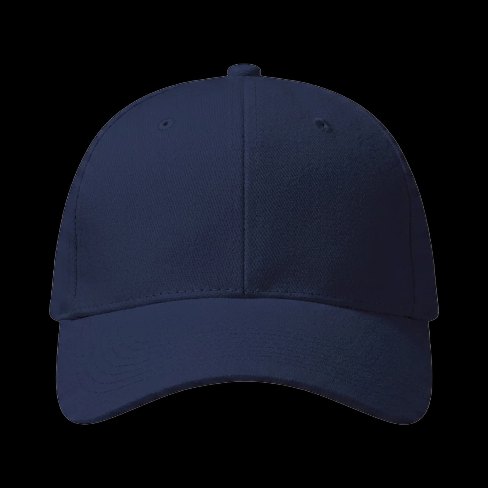 Casquette Baseball 6-panel brodée personnalisée Axel, coloris bleu marine, Coton sergé