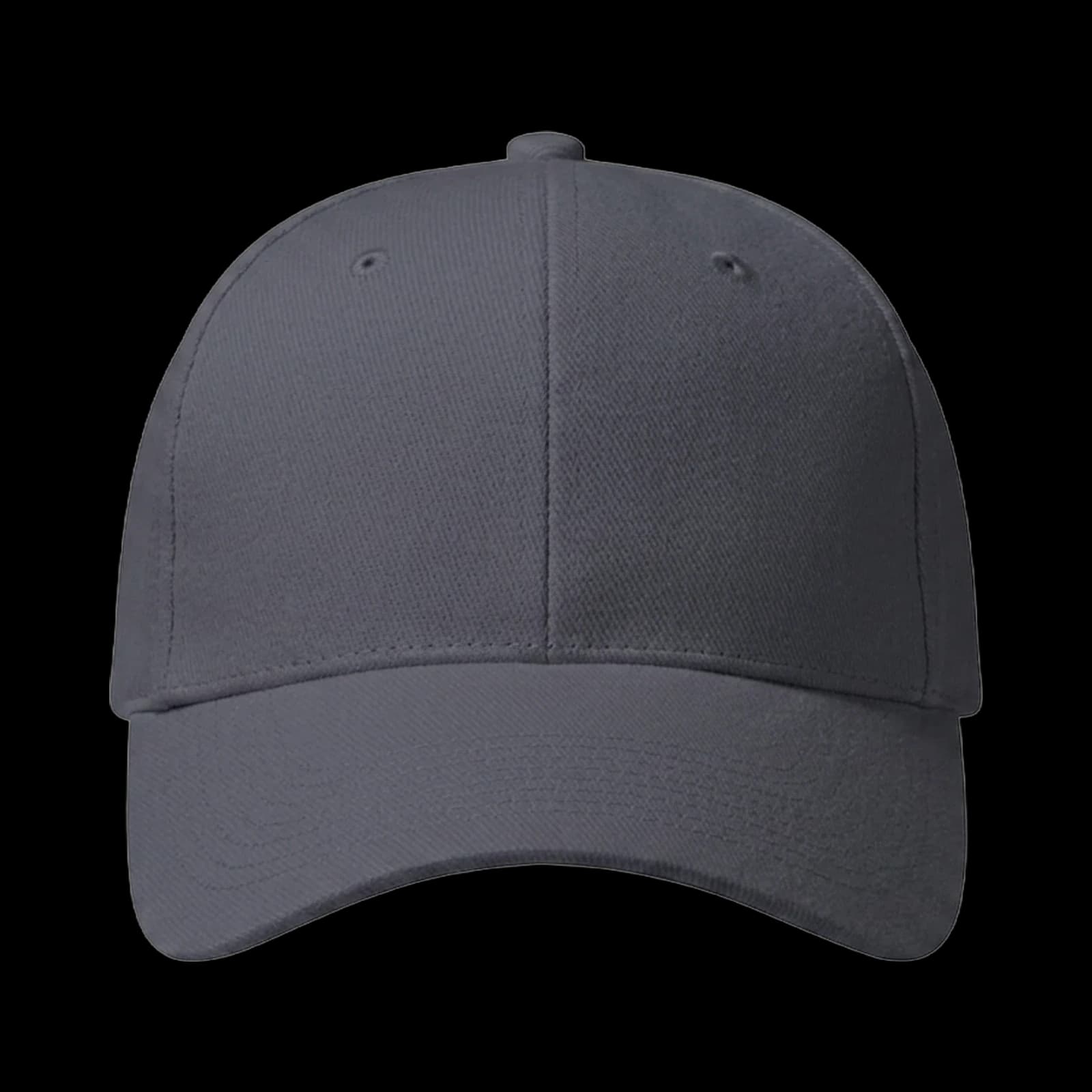 Casquette Baseball 6-panel brodée personnalisée Axel, coloris grise, Coton sergé