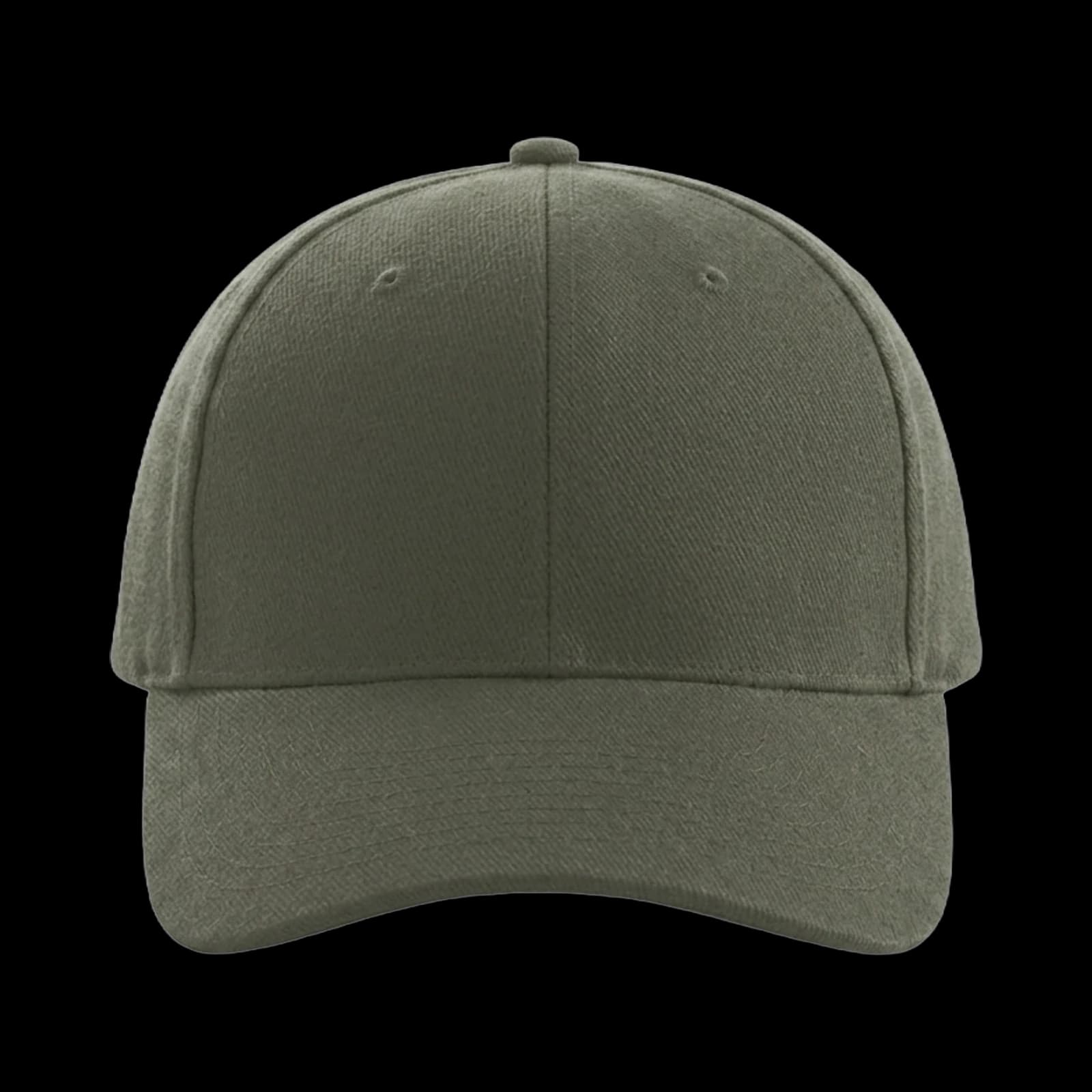 Casquette Baseball 6-panel brodée personnalisée Axel, coloris kaki, Coton sergé