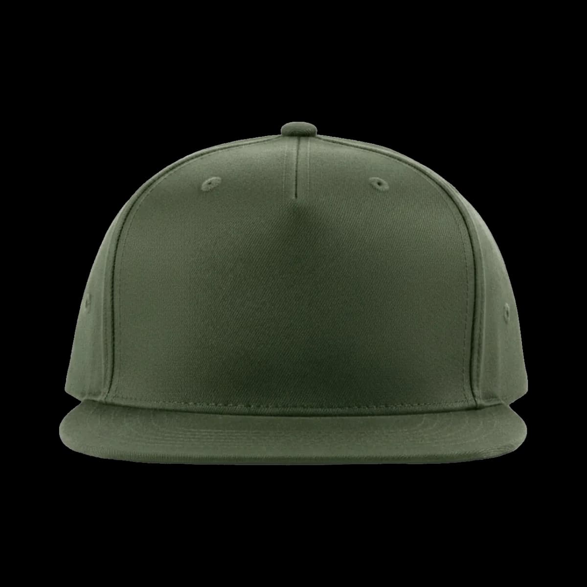 Casquette Snapback 5-panel profil haut, visière plate brodée personnalisée Scott, coloris kaki, Coton twill 100%